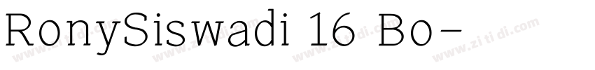 RonySiswadi 16 Bo字体转换